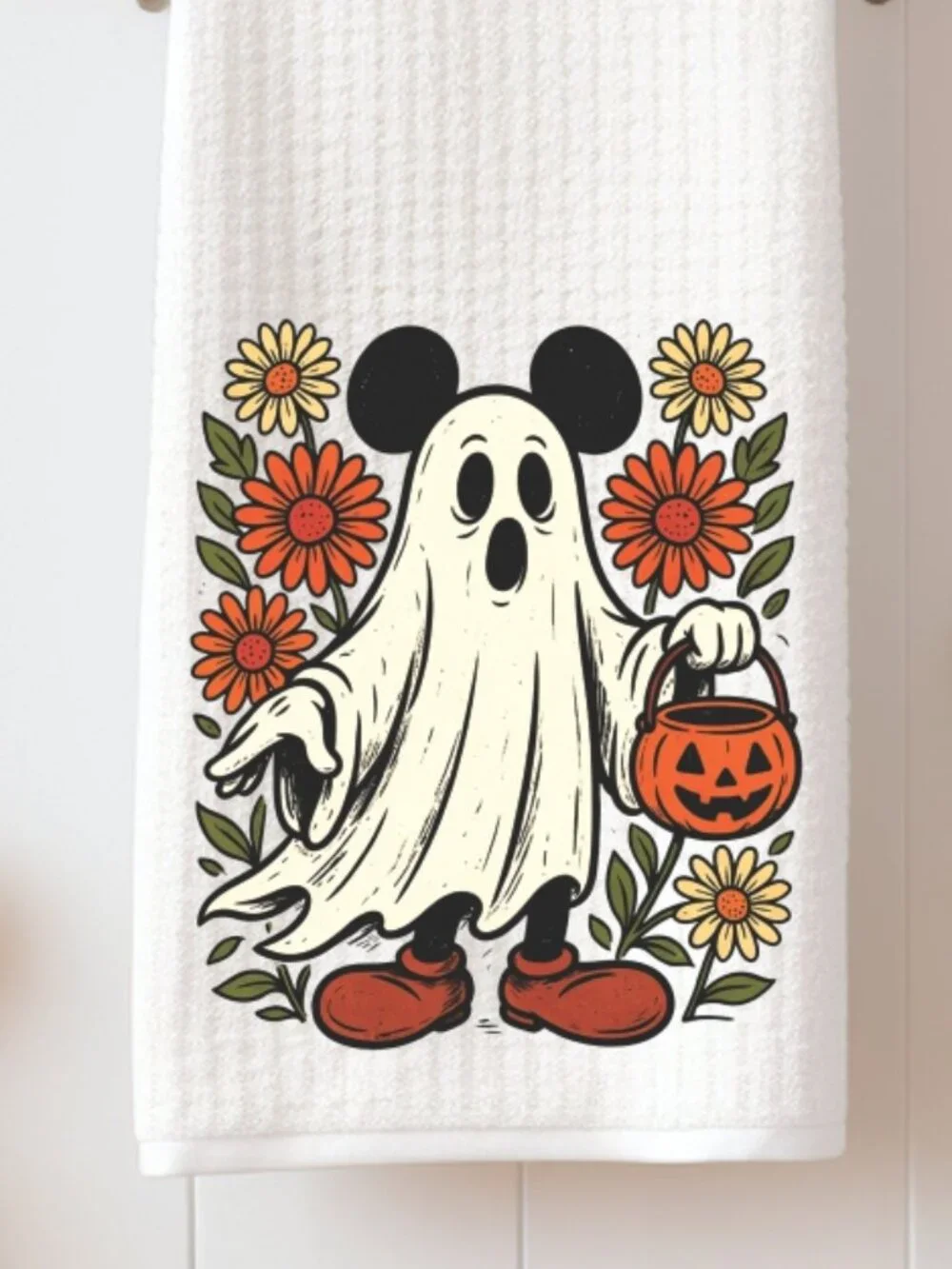 Retro Mouse Halloween Costume Decorative Kitchen Tea Towel